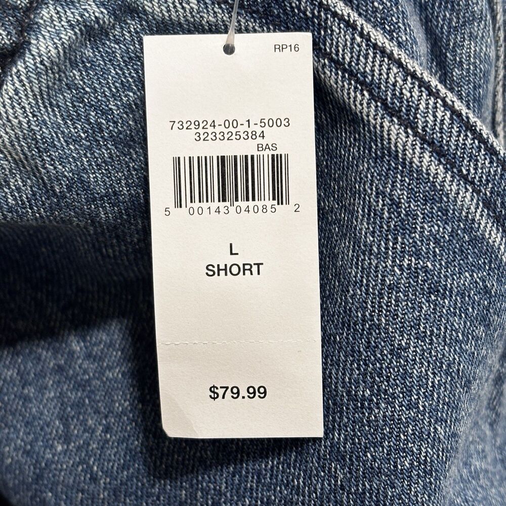 Gap Size Large Short Supersoft Pull On Barrel Jeans Medium Wash NWT - Picture 4 of 6